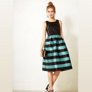 Anthropologie Sequins and Stripes Dress